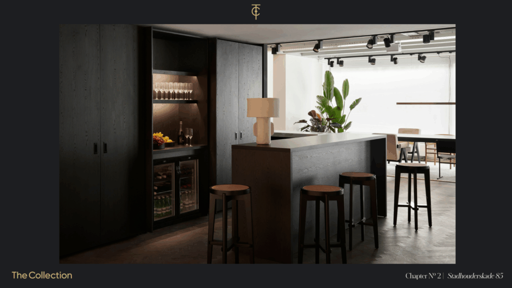 Stadhouderskade office with a bar